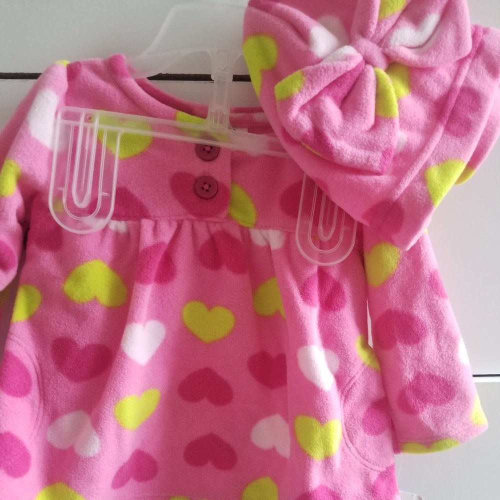 Infant Heart sweater with cap